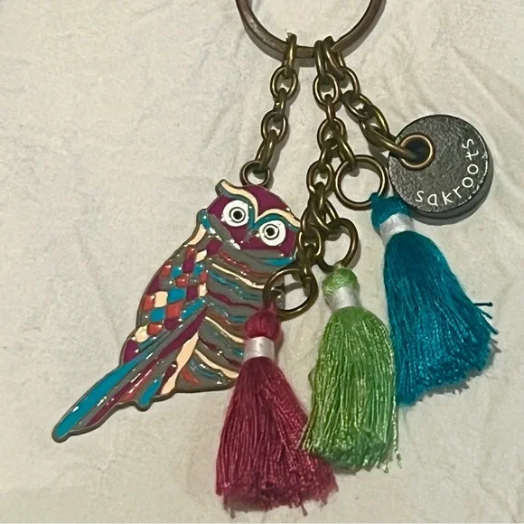 Sakroots Owl print Artists Circle Women's Backpack - Picture 6 of 16